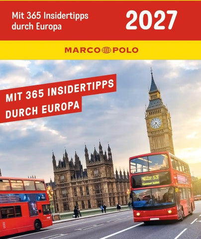 KUNTH Abreißkalender MARCO POLO: Mit 365 Insidertipps durch Europa 2027