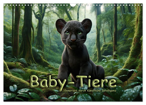 Baby-Tiere (Wandkalender 2027 DIN A3 quer), CALVENDO Monatskalender
