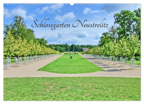 Schlossgarten Neustrelitz (Wandkalender 2026 DIN A2 quer), CALVENDO Monatskalender