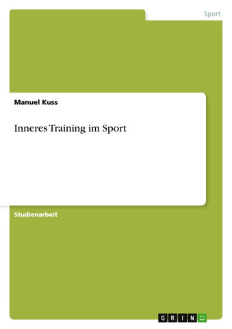 Inneres Training im Sport