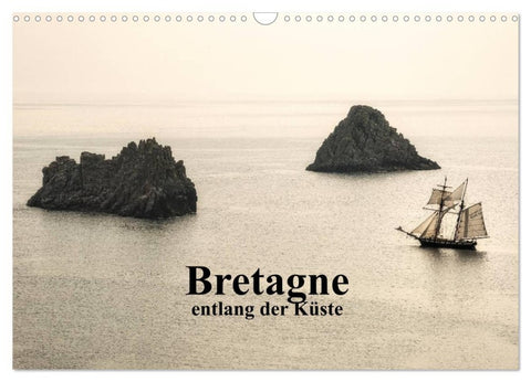 Bretagne entlang der Küste (Wandkalender 2026 DIN A3 quer), CALVENDO Monatskalender