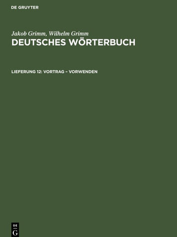 Vortrag – Vorwenden