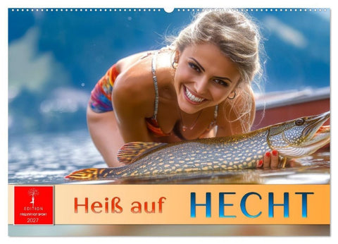 Heiß auf Hecht (Wandkalender 2027 DIN A2 quer), CALVENDO Monatskalender