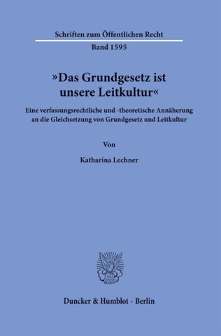 "Das Grundgesetz ist unsere Leitkultur"