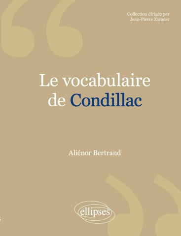 vocabulaire de Condillac (Le)