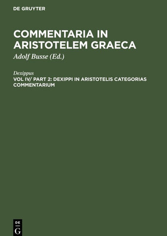 Dexippi in Aristotelis categorias commentarium