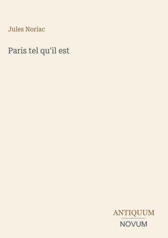Paris tel qu'il est