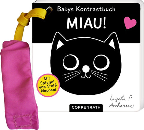 Babys Kontrastbuch für den Buggy: Miau!