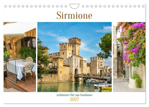 Sirmione - schönster Ort am Gardasee (Wandkalender 2027 DIN A4 quer), CALVENDO Monatskalender