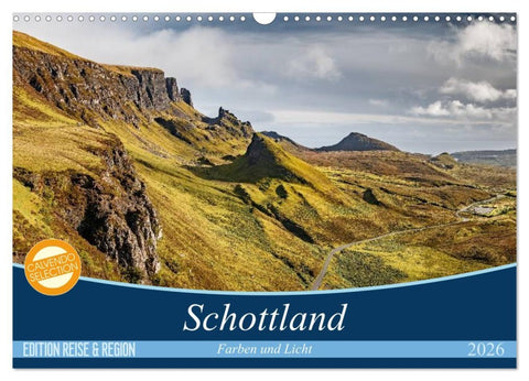Schottland Farben und Licht (Wandkalender 2026 DIN A3 quer), CALVENDO Monatskalender