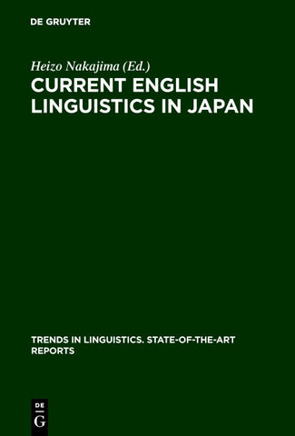 Current English Linguistics in Japan