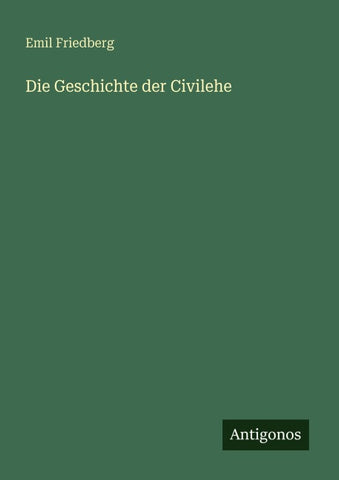 Die Geschichte der Civilehe