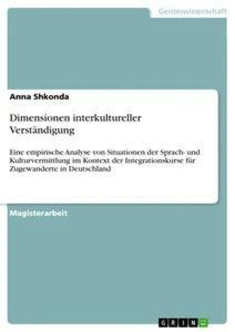 Dimensionen interkultureller Verständigung