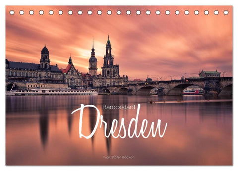 Barockstadt Dresden (Tischkalender 2026 DIN A5 quer), CALVENDO Monatskalender