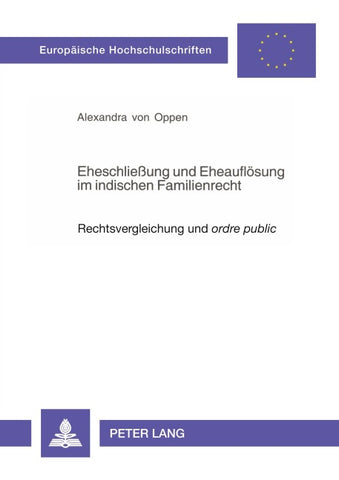 Eheschließung und Eheauflösung im indischen Familienrecht