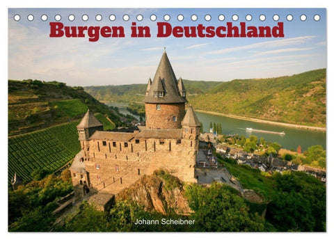 Burgen in Deutschland (Tischkalender 2026 DIN A5 quer), CALVENDO Monatskalender