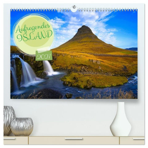Aufregendes Island (hochwertiger Premium Wandkalender 2027 DIN A2 quer), Kunstdruck in Hochglanz
