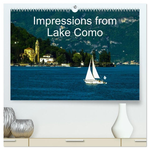Impressions from Lake Como / UK-Version (High Quality Premium Wall Calendar 2026 DIN A2 landscape),CALVENDO 12 Month Wall Calendar
