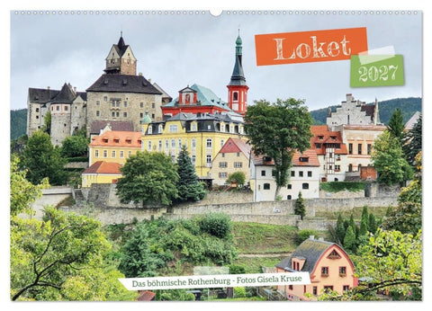 Loket - Das böhmische Rothenburg (Wandkalender 2027 DIN A2 quer), CALVENDO Monatskalender