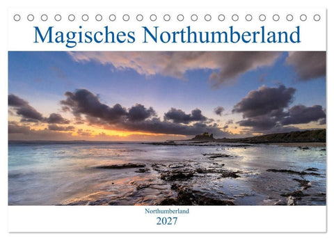Magisches Northumberland (Tischkalender 2027 DIN A5 quer), CALVENDO Monatskalender