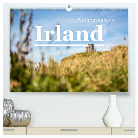 Naturschauspiel Irland (hochwertiger Premium Wandkalender 2027 DIN A2 quer), Kunstdruck in Hochglanz