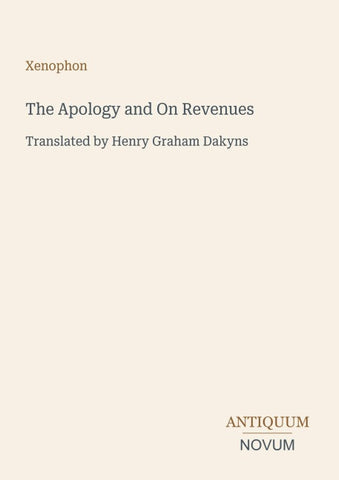 The Apology and On Revenues