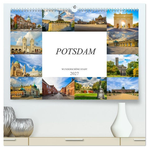 Potsdam Wunderschöne Stadt (hochwertiger Premium Wandkalender 2027 DIN A2 quer), Kunstdruck in Hochglanz