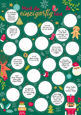 Weil du einzigartig bist – Der Rubbel-Adventskalender für Mädchen