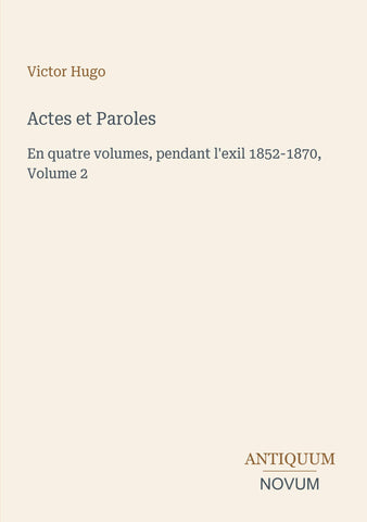 Actes et Paroles