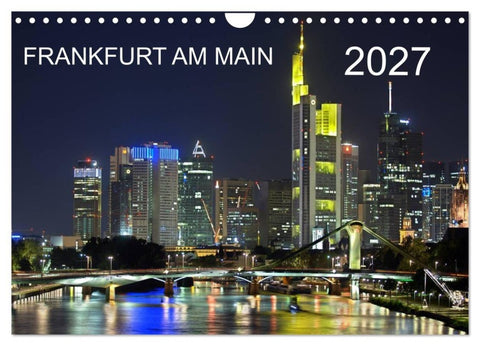 Frankfurt am Main (Wandkalender 2027 DIN A4 quer), CALVENDO Monatskalender