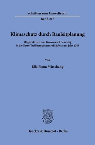 Klimaschutz durch Bauleitplanung
