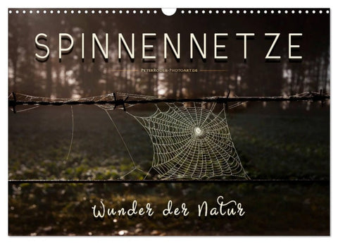 Spinnennetze - Wunder der Natur (Wandkalender 2026 DIN A3 quer), CALVENDO Monatskalender