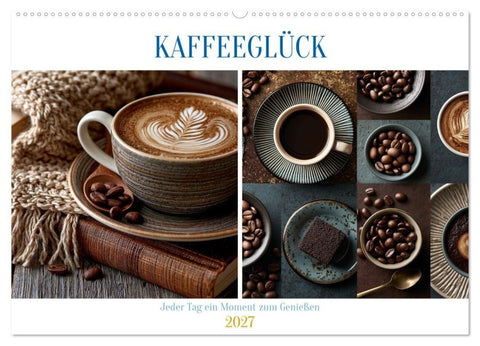 Kaffeeglück (Wandkalender 2027 DIN A2 quer), CALVENDO Monatskalender