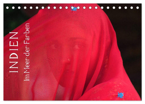 Indien - im Meer der Farben (Tischkalender 2026 DIN A5 quer), CALVENDO Monatskalender