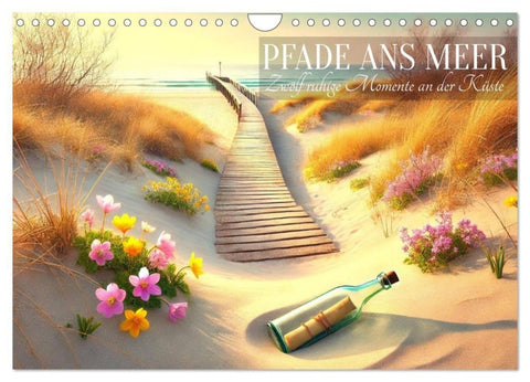 Pfade ans Meer (Wandkalender 2027 DIN A4 quer), CALVENDO Monatskalender