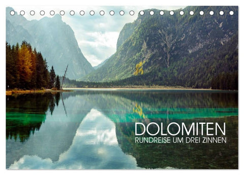 Dolomiten - Rundreise um Drei Zinnen (Tischkalender 2026 DIN A5 quer), CALVENDO Monatskalender
