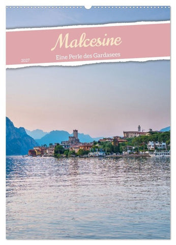 Malcesine - Eine Perle des Gardasees (Wandkalender 2027 DIN A2 hoch), CALVENDO Monatskalender