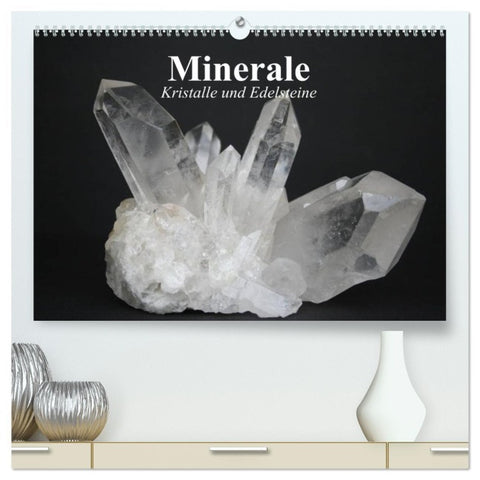 Minerale. Kristalle und Edelsteine (hochwertiger Premium Wandkalender 2026 DIN A2 quer), Kunstdruck in Hochglanz