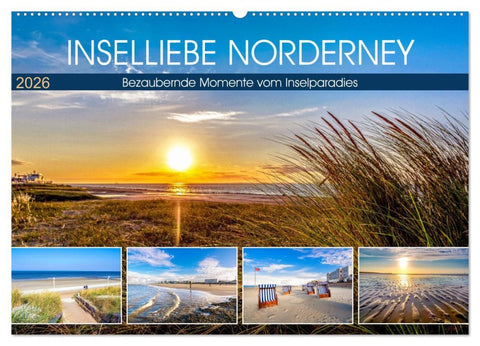 INSELLIEBE NORDERNEY (Wandkalender 2026 DIN A2 quer), CALVENDO Monatskalender