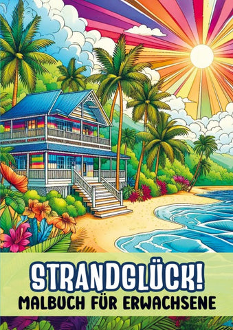 Malbuch für Erwachsene - Strandglück!