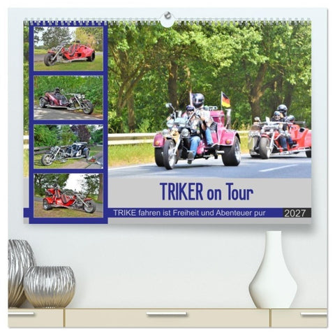 TRIKER on Tour (hochwertiger Premium Wandkalender 2027 DIN A2 quer), Kunstdruck in Hochglanz