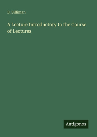 A Lecture Introductory to the Course of Lectures