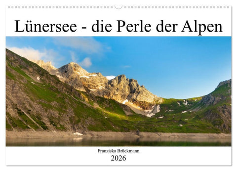 Lünersee - die blaue Perle der Alpen (Wandkalender 2026 DIN A2 quer), CALVENDO Monatskalender