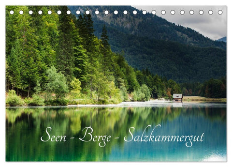 Seen - Berge - Salzkammergut (Tischkalender 2026 DIN A5 quer), CALVENDO Monatskalender