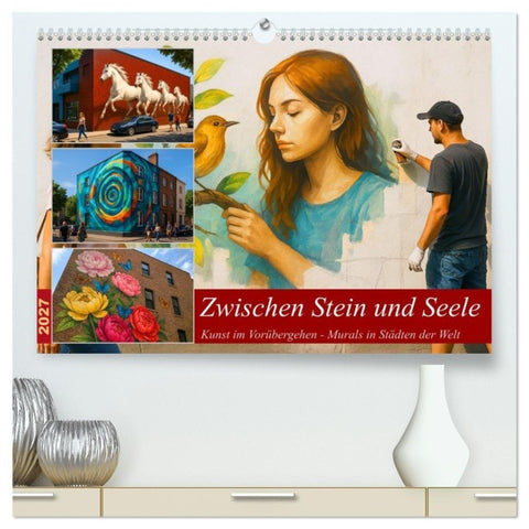 Zwischen Stein und Seele (hochwertiger Premium Wandkalender 2027 DIN A2 quer), Kunstdruck in Hochglanz