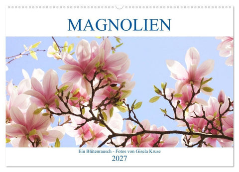 Magnolien Ein Blütenrausch (Wandkalender 2027 DIN A2 quer), CALVENDO Monatskalender