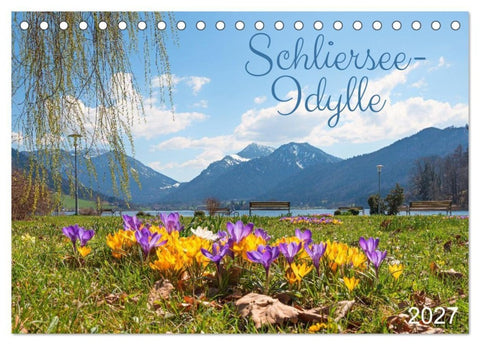 Schliersee-Idylle (Tischkalender 2027 DIN A5 quer), CALVENDO Monatskalender