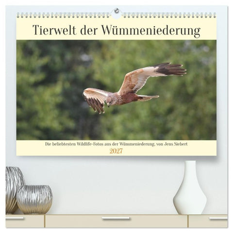 Tierwelt der Wümmeniederung (hochwertiger Premium Wandkalender 2027 DIN A2 quer), Kunstdruck in Hochglanz