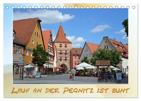 Lauf an der Pegnitz ist bunt (Tischkalender 2026 DIN A5 quer), CALVENDO Monatskalender