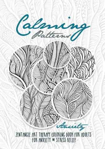 Beruhigende Muster Zentangle Therapie Malbuch für Erwachsene Stress/Panik